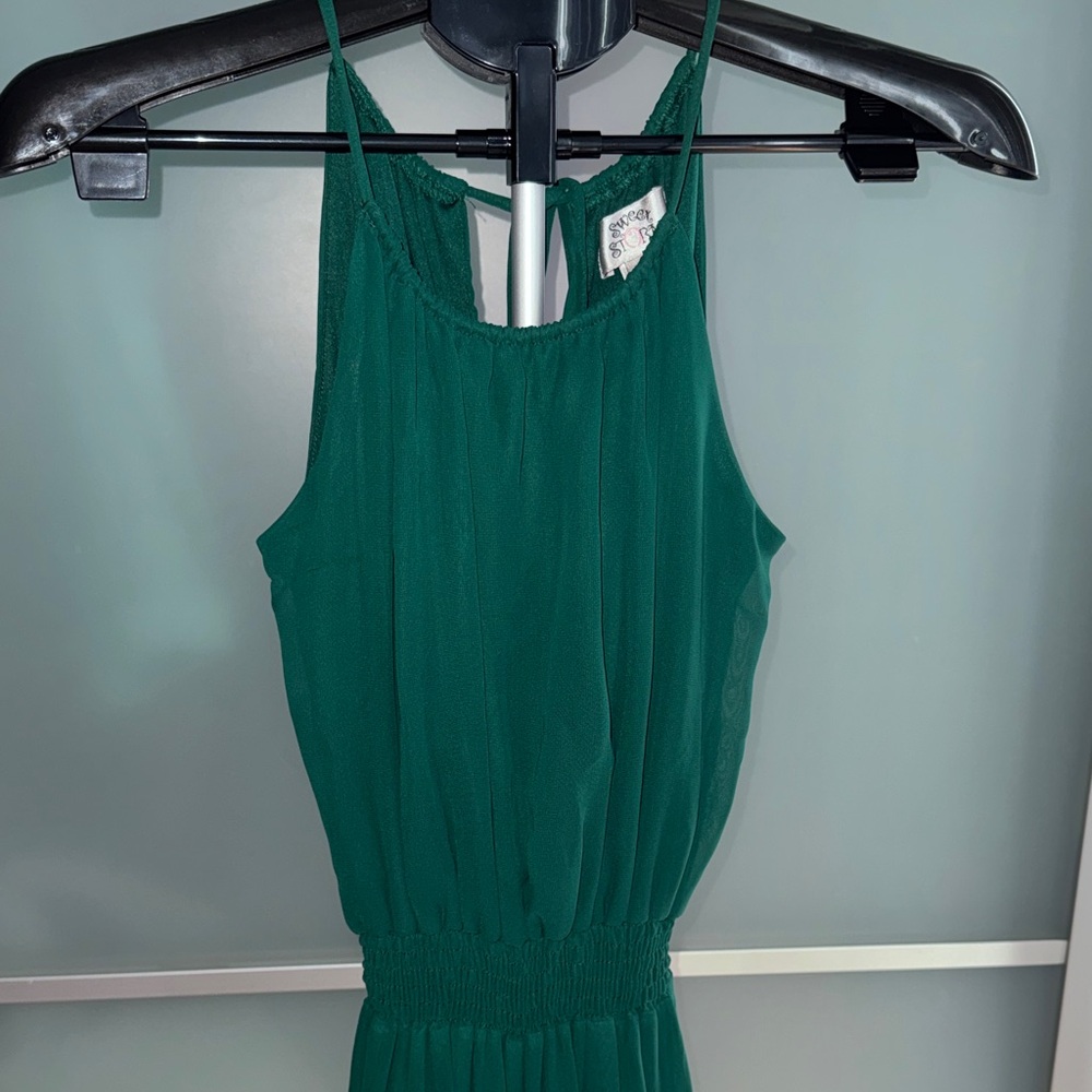 Sweet Storm  Strapless Green Pant Jumpsuit